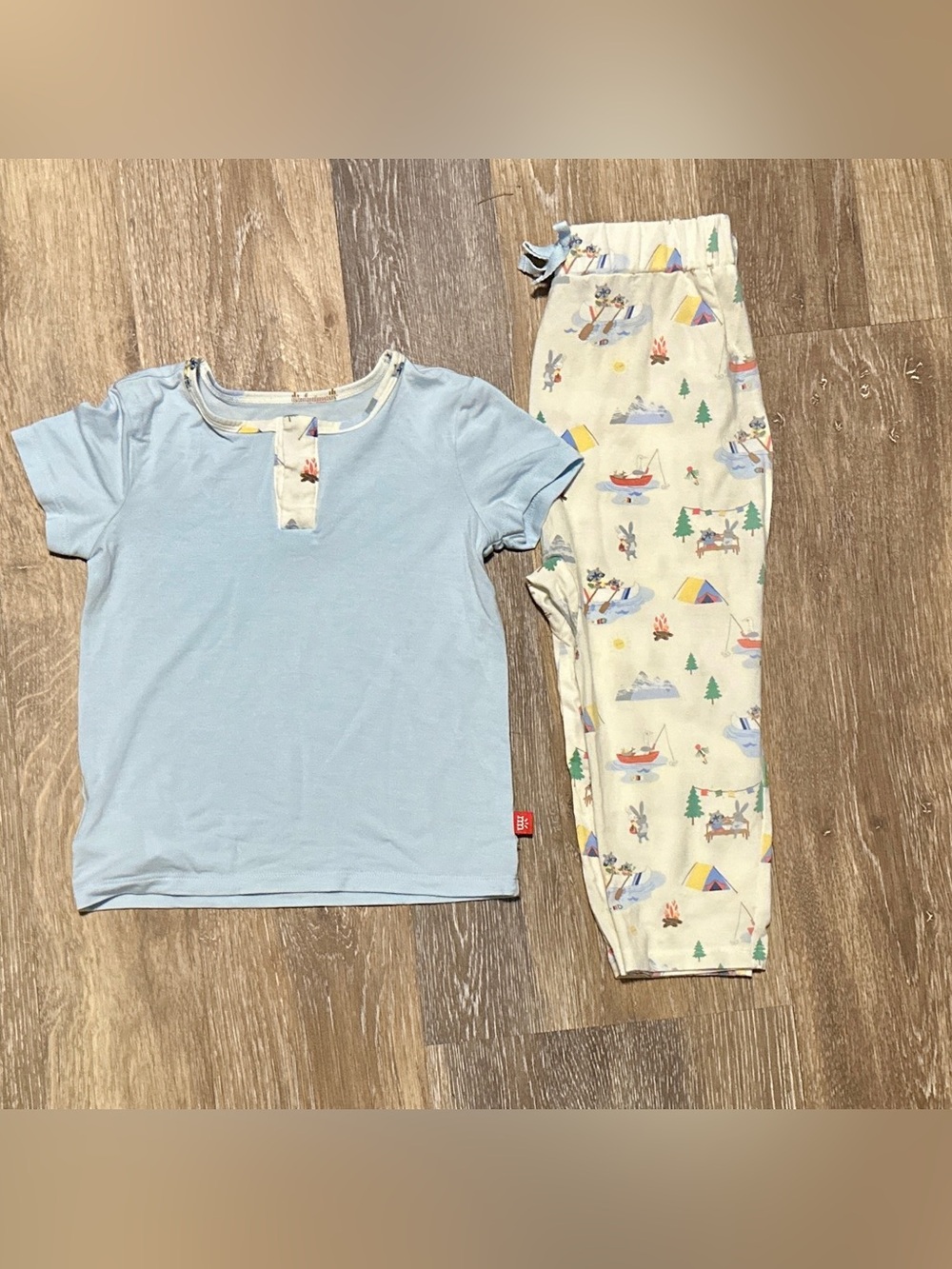 LIKE NEW Magnetic Me Lake You A Lot Modal Short Sleeve and Pant Set